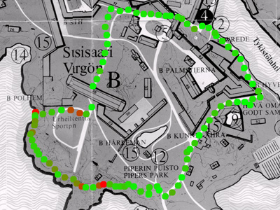 Bio Map from Suomenlinna Finland